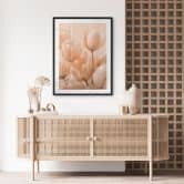 Poster Pfirsichfarbene Tulpen - Treechild 