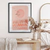 Poster Pfirsichfarbener Sonnenuntergang - Treechild 