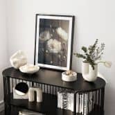 Blumen-Poster Weiße Blumen mit Goldstaub - Treechild 