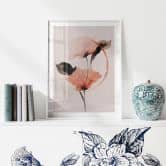 Poster Zarte Aquarell Mohnblumen - Treechild 