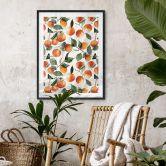 Poster Fruchtige Mandarinen - UN Designs 
