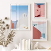 Poster Wride - La Muralla Roja - Rosa Architektur 