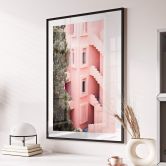 Poster Zwart - Mediterrane Architektur 
