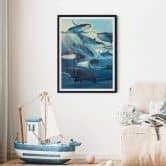 Poster Braun - Whales 