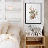 Poster Weihnachtsgesteck Aquarell 