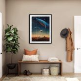 Poster Heine - Zwei Wale im Weltall - Astro Cruise 