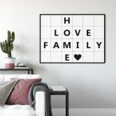 Poster Home Love Family 