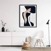 Poster Kubistika - Die Dame im schwarzen Kleid 