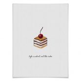 Poster Orara Studio - Life is short eat the cake 