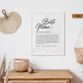Poster Definition - Beste Mama 