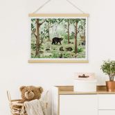 Poster Kikki Belle - Zoekplaatje in het Bos 