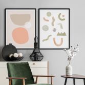 Poster Nouveauprints - Abstrakte Formen 