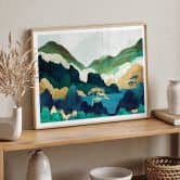 Poster SpaceFrog Designs - Dans les montagnes 