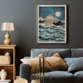 Poster SpaceFrog Designs - Bleu Indigo 