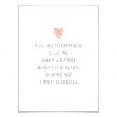 Poster Confetti & Cream - A secret to happiness 