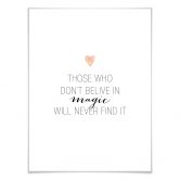 Poster Confetti & Cream - Believe in magic 