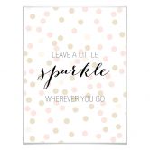 Poster Confetti & Cream - Leave a little sparkle wherever you go 