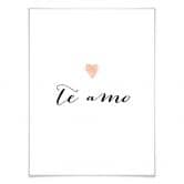 Poster Confetti & Cream - Te amo 