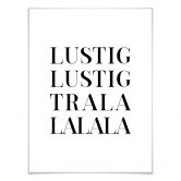 Poster Lustig Lustig tralalalala 
