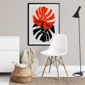 Poster Kubistika - Monstera Duett 