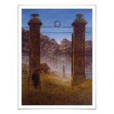 Poster Friedrich - Der Friedhof 