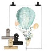 Poster Kvilis - Häschen im Ballon 
