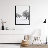 Poster Carrillo Lopez - Weiße Landschaft- Hochkant 