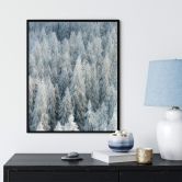 Poster Kalliolahti - Weisser Winter - Hochkant 