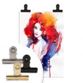 Poster Die Frau mit dem feuerroten Haar 
