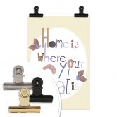 Poster Loske - Home is where your cat is 
