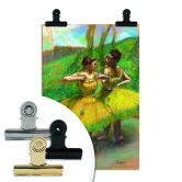 Poster Degas - Zwei Tänzerinnen in gelb 