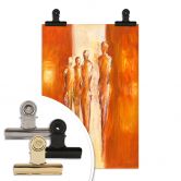 Poster Schüßler - Vier Figuren in Orange 02 