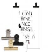 Poster I can't have nice Things - Cat 