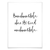 Poster - Bauchmuskeln ohne B 