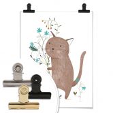Poster Loske - Kleine Katze 