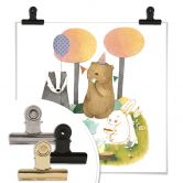 Poster Loske - Picknick zu dritt 