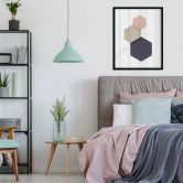 Poster Nouveauprints - Hexagones roses 