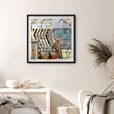 Poster Zamart - Kandinsky trifft Warnemünde - Quadratisch 