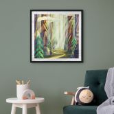 Poster Enchanted forest in the light - DigitalArtsi 