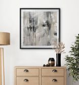 Poster Abstrakte Landschaft - Fedrau - Quadratisch 