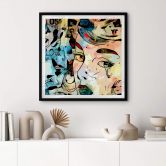 Poster Zamart - Hommage an Miro - Die Träne - Quadratisch 