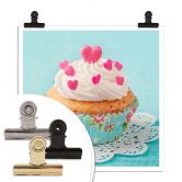 Poster Hearts on Cupcake 
