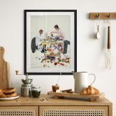 Fine Art Poster mit Passepartout - Kurt Ard - Hier brennt was an... (1960) 