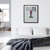 Fine Art Poster mit Passepartout Schmelzende Liebe (1972) - Kurt Ard 