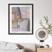 Fine Art Poster mit Passepartout - Marunde - Abschiedskuss (2022) 