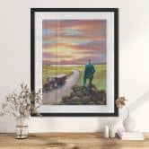 Fine Art Poster mit Passepartout - Marunde - Feldherrenhügel (2011) 
