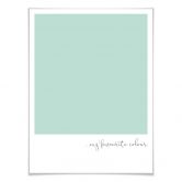 Poster My favourite colour - mint 