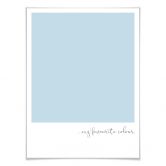 Poster My favourite colour - pastell blue 