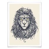 Poster Nerdy Lion 