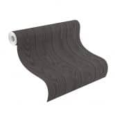 tapet i trælook, non-woven tapet Factory V sort 